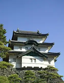 A yagura, or turret, at Edo Castle in Tokyo.
