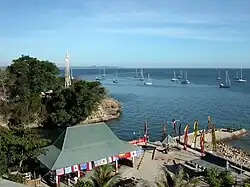 Kupang lighthouse and Sail Indonesia anchorage