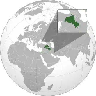 Kurdish-inhabited areas (according to the CIA, 1992)
