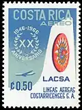 A 1967 stamp of LACSA
