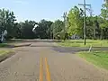Louisiana State Highway 153 in the village