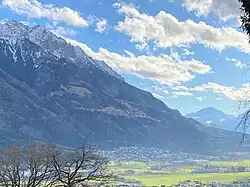 Nendeln and the Rätikon mountains