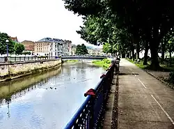 The Savoureuse flowing through Belfort.