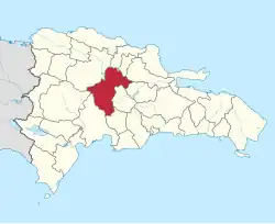 Location of the La Vega Province