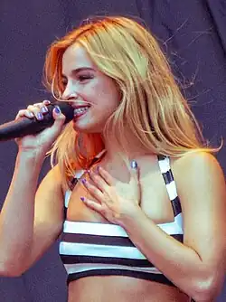Rae performing with the Addison Rae Band in  2025