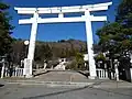 A Torii gate as the entrance gate