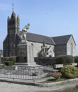 The church of Saint-Grégoire, in Lanrivain