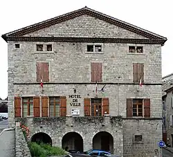Town hall of Largentière.