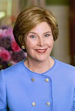 Laura Bush  2001–2009 – wife of George W. Bush