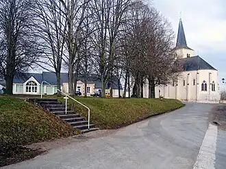 The church in Lazenay