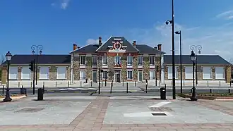 The town hall in Le-Coudray-Montceaux