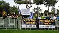Lehava protest against Jerusalem gay pride parade 2023. Signs: "Don't give them children" and "Jerusalem is not Sedom".
