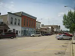 Buildings in downtown Lena