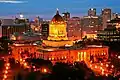 Winnipeg's Legislative Building, where Manitoba politics happen
