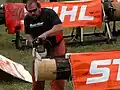 Fastest chainsaw contest