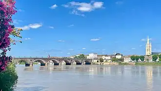 View of Libourne and the Dordogne river