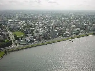 Aerial view of Libreville