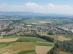 An aerial view of Lichtenau