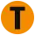 Logo for Link light rail, showing a stylized "T" with an "S" embossed over it with negative space.