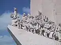 The "Monument to the Discoveries" in Lisbon, Portugal, commemorating famous Portuguese explorers.