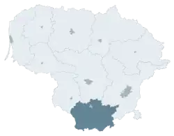 Location of Alytus county