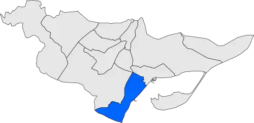 Location within Montsià