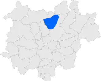 Location within Bages