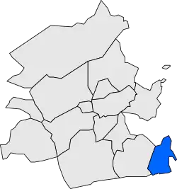 Location within Baix Penedès