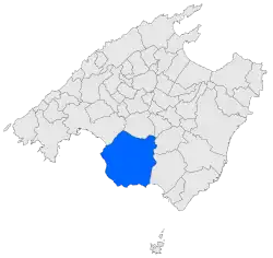 Location of Llucmajor