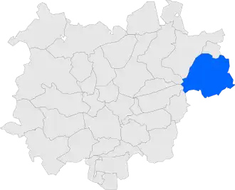 Location within Bages