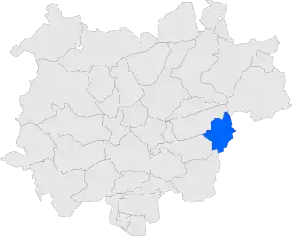 Location within Bages