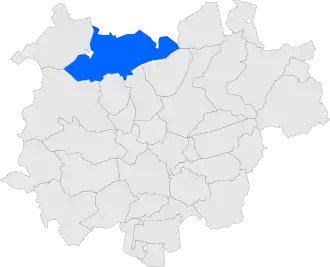 Location within Bages