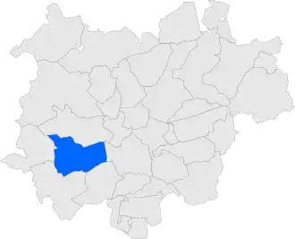 Location within Bages