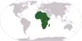 Location of Africa