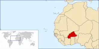 Location of Upper Volta