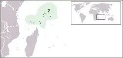 Location of Seychelles