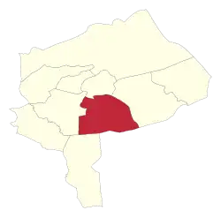 Location of Mehriz County in&nbsp;Yazd&nbsp;province