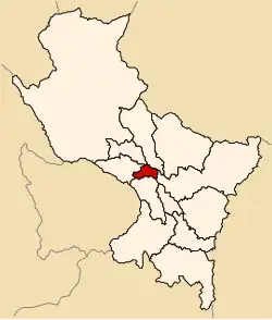 Location of Cusco in the Cusco Region