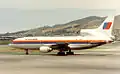 A United Lockheed L-1011 Tristar with the "rainbow" livery used from 1974 to 1993.
