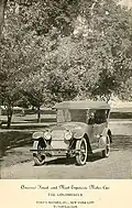 1920 ad for Locomobile automobile, "America's Finest and Most Expensive Motor Car"