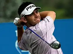 Man golfing