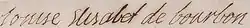 Louise Élisabeth's signature