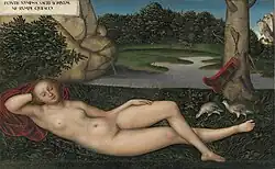 Reclining Nymph (1530–34) by Lucas Cranach the Elder