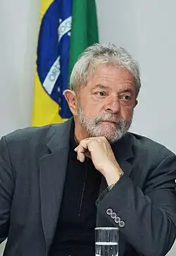 Former PresidentLuiz Inácio Lula da Silva (PT)from São PauloDeclared ineligible on 1 August 2018
