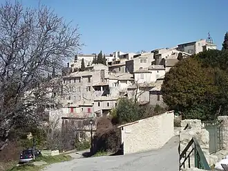 A general view of the village of Lurs