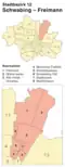 Borough 12 Schwabing-Freimann: position in Munich