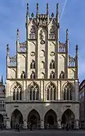 Historic town hall in  Münster – made of sandstone
