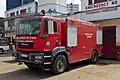 An MAN engine used by the Nairobi Fire Service