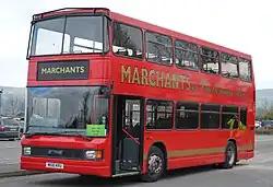 DAF DB250 with Optare Spectra bodywork in 2014