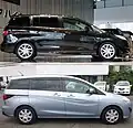 Differences between a Mazda Premacy and a Nissan Lafesta II